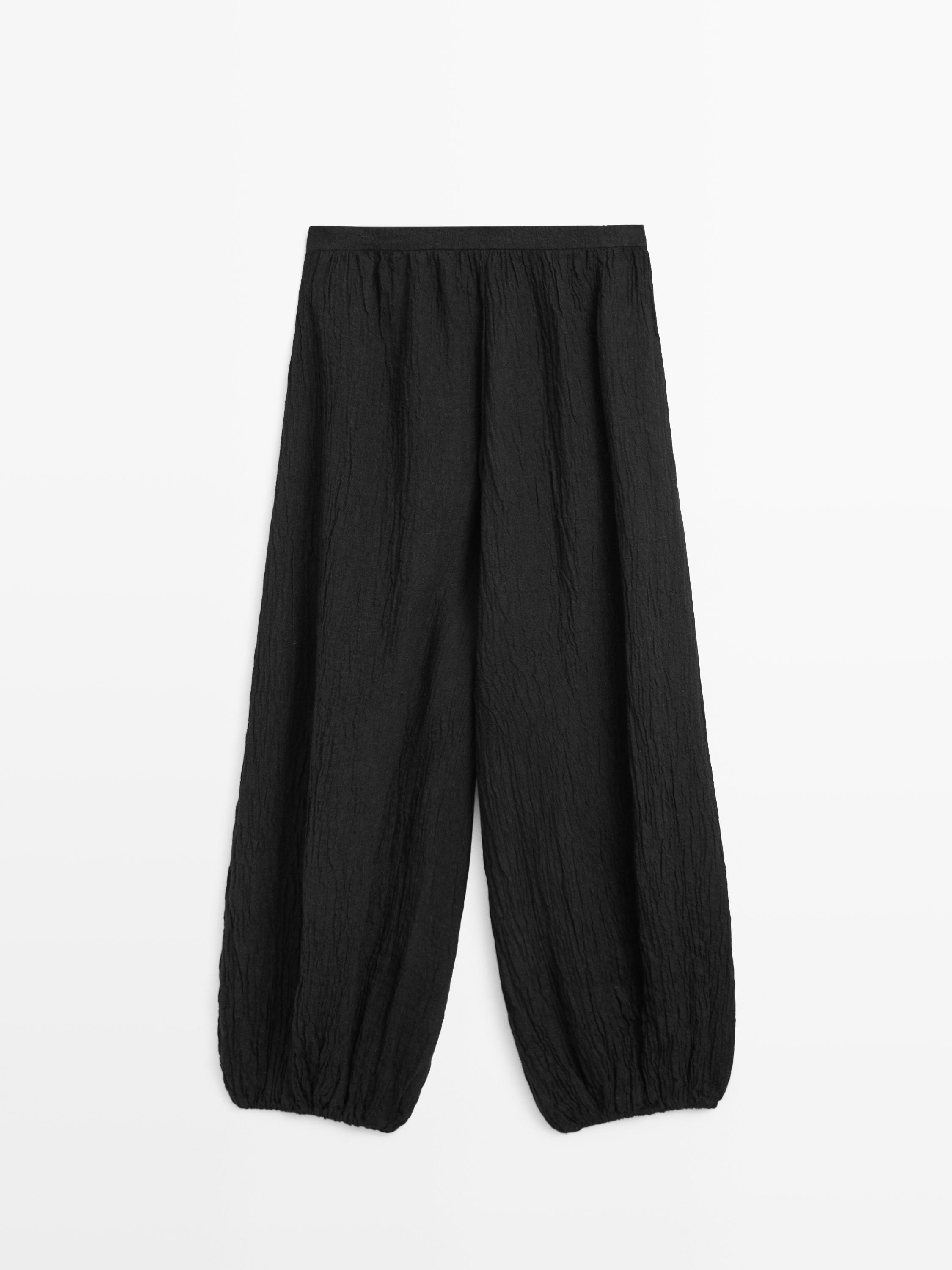 Pantalon bouffant en lin